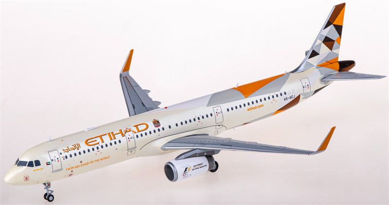 JC Wings Etihad Airways Airbus A321 A6-AEJ 1:200 Diecast Model view 2
