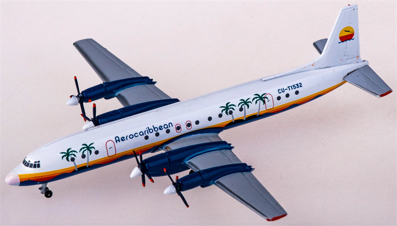 AeroClassics Aero Caribbean Ilyushin Il-18 CU-T1532 1:400 Diecast Model view 2
