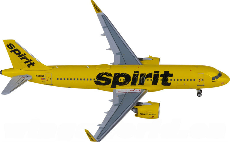 NG Models Spirit Airlines Airbus A320neo N901NK 1:400 Diecast Model view 1