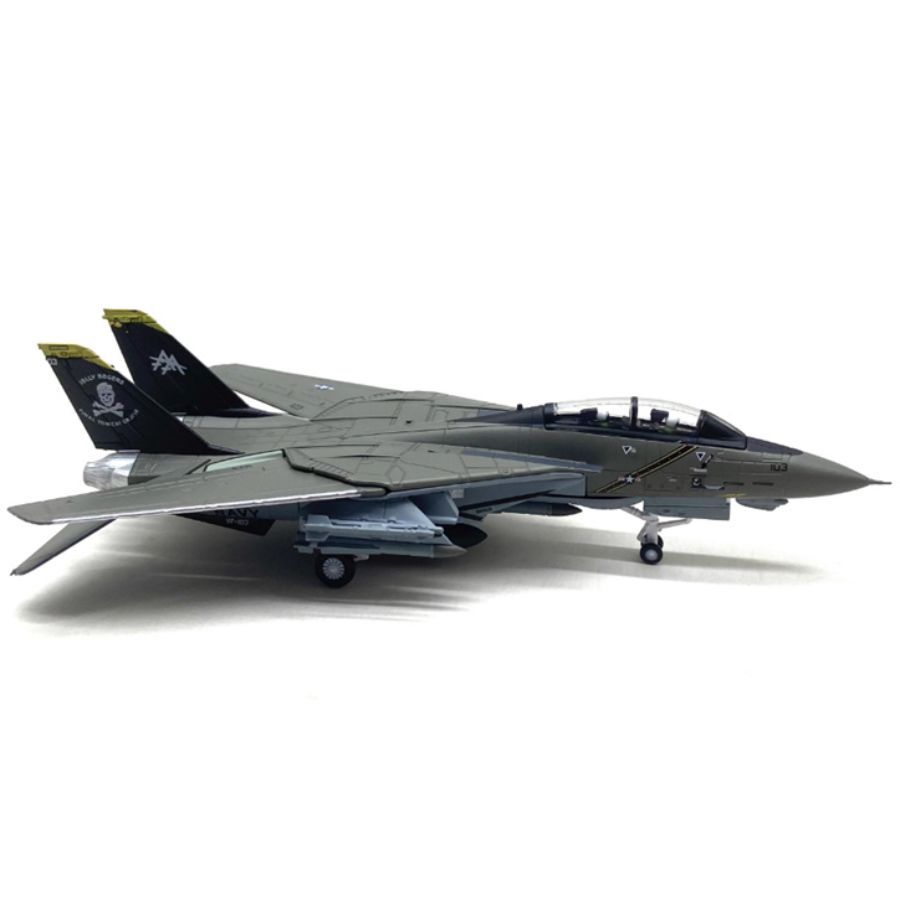 FLOZ F14 Tomcat fighter jet Fine edition dark gray 1:100 Aircraft Pre-built Model