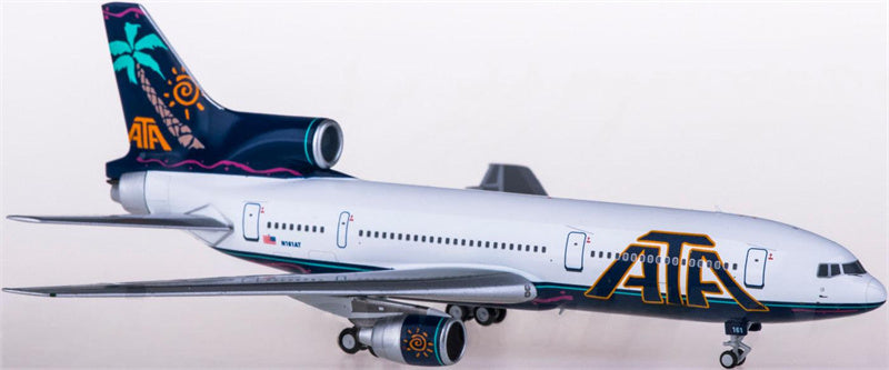 NG Models ATA Airlines for Lockheed L-1011-500 N161AT 1:400  Aircraft Pre-built  Airliner Model Display