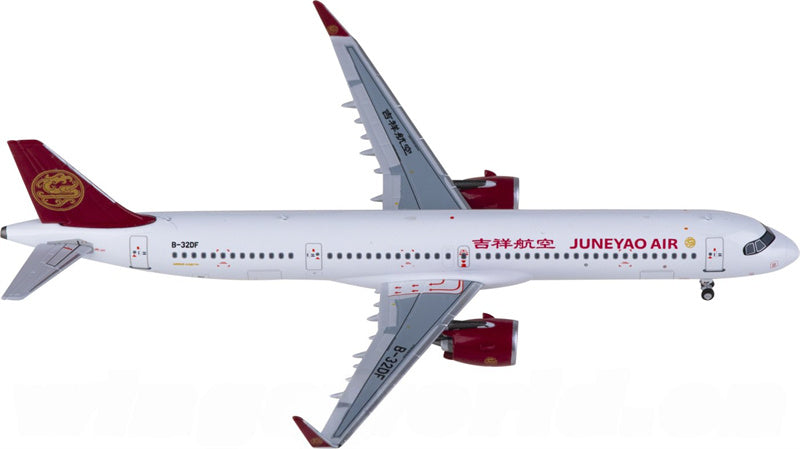 NG Models Juneyao Air Airbus A321neo B-32DF 1:400 Diecast Model view 2