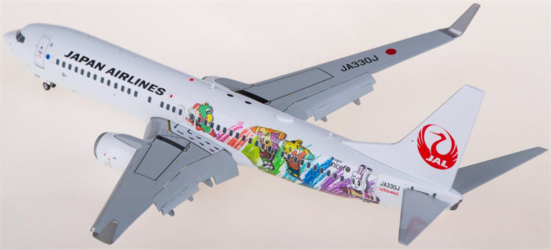 JC Wings Japan Airlines Boeing 737-800 JA330J Flaps down 1:200 Aircraft Pre-built  Airliner Model Display