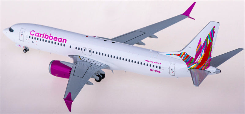 Geminijets Caribbean Airlines Boeing 737 MAX 8 9Y-CAL 1:200 Diecast Model view 2