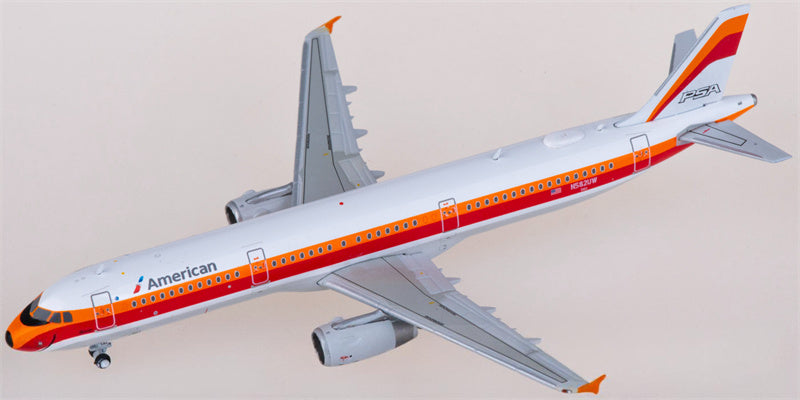 Geminijets American Airlines Airbus A321 N582UW 1:400 Diecast Model view 1