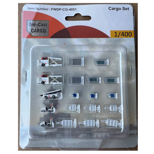 Fantasy Wings SATS Ground Handling Cargo Set 1:400 Accessory Pre-built  Airliner Model Display