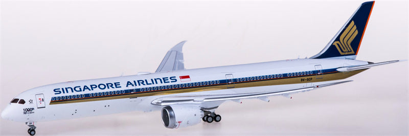 JC Wings Singapore Airlines Boeing 787-10 Dreamliner 9V-SCP 1000TH Flaps Down 1:400 Diecast Model view 4