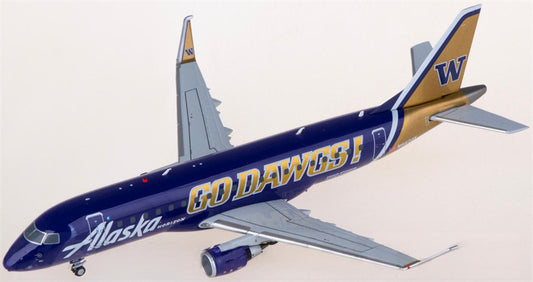Geminijets Alaska Airlines Embraer ERJ-175LR N662QX 1:200 Aircraft Pre-built  Airliner Model Display