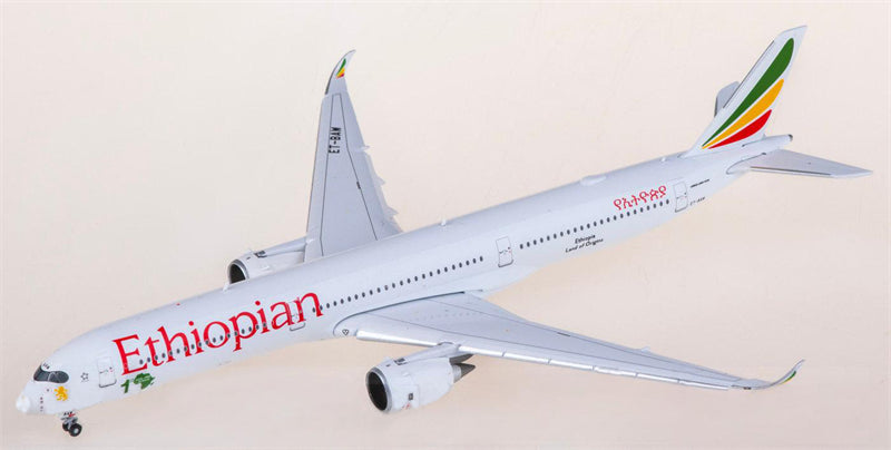 JC Wings 1:400 Ethiopian Airlines Airbus A350-1000 ET-BAW Flaps down Model