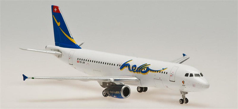 Phoenix Hello for Airbus A320 HB-JIW 1:400 Aircraft Pre-built  Airliner Model Display