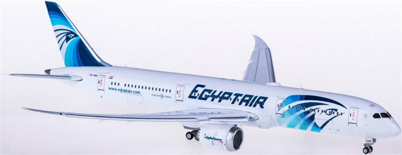 JC Wings EgyptAir Boeing 787-9 Dreamliner SU-GER Flaps Down 1:400 Diecast Model view 2
