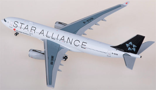 NG Models Air China for Airbus A330-200 B-6091 Star Alliance 1:400 Airplane Pre-built  Airliner Model Display