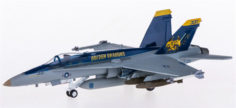Hogan McDonnell Douglas F/A-18E Hornet VFA-192 NF 300 1:200 Diecast Model view 2