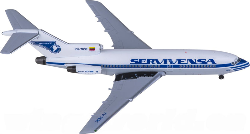 AeroClassics Servivensa Boeing 727-100 YV-763C 1:400 Diecast Model view 2
