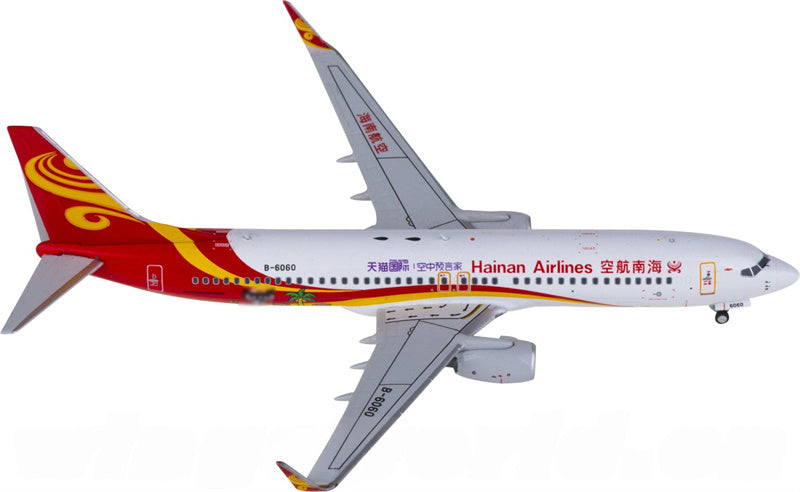 NG Models Hainan Airlines Boeing 737-800 B-6060 1:400 Diecast Model view 1