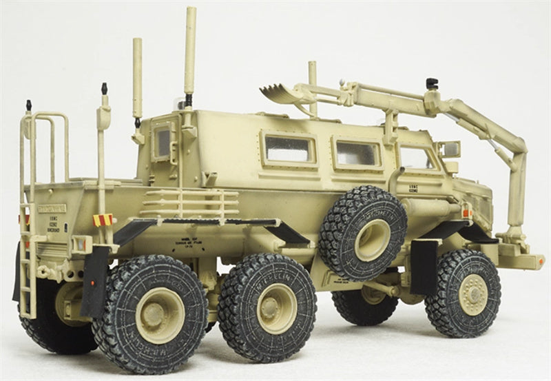 T-MODEL Buffalo Lightning Protection Vehicle US Marine Iraq 2006 desert color 1:72 Tank Pre-built Model