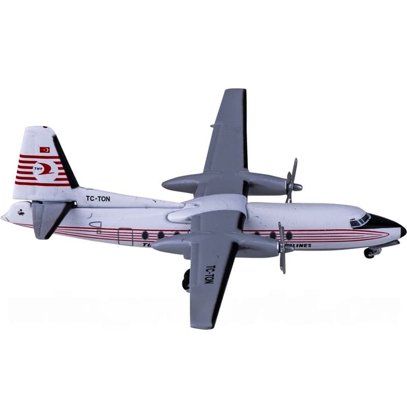 AeroClassics Turkish Airlines Fokker F-27 TC-TON 1:400 Aircraft Pre-built  Airliner Model Display