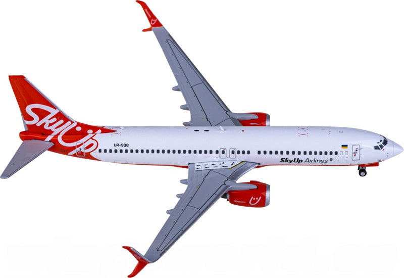 JC Wings SkyUp Airlines Boeing 737-800 UR-SQG 1:400 Diecast Model view 3