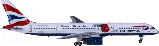 NG Models British Airways Boeing 757-200 G-BPEK 1:400 Diecast Model view 1
