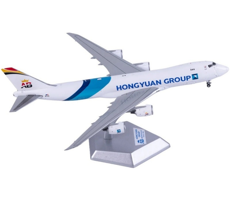 HX Models 1:400 Hongyuan Group Boeing 747-8F OE-LFC Interactive Series DIECAST Model