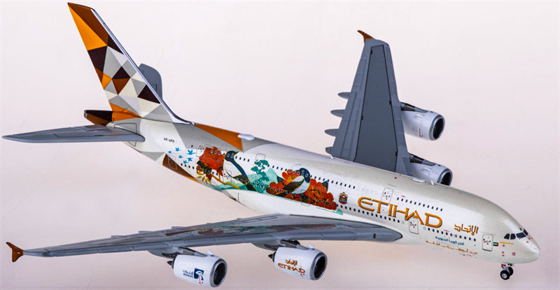 JC Wings Etihad Airways for Airbus A380 A6-APD Choose South Korea 1:400 Airplane Pre-built  Airliner Model Display