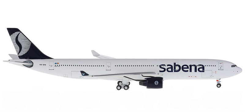 AeroClassics Sabena for Airbus A330-300 OO-SFX 1:400 Aircraft Pre-built  Airliner Model Display