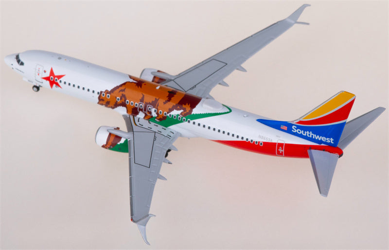 NG Models Southwest Airlines Boeing 737-800 N8653A 1:400 Diecast Model view 3
