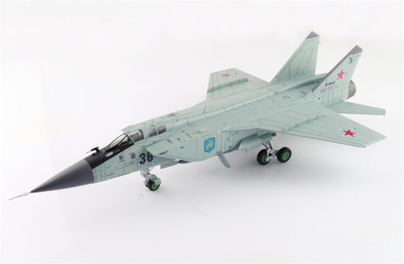 Hobby Master MIG-31K Foxhound D Bort 36 Russian Long Range Aviation Command Russian Air Force with KH-47 missile 1:72 Airplane Pre-built Model