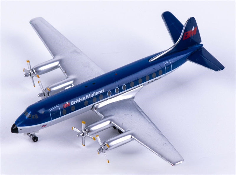 AeroClassics British Midland Vickers Viscount 800 G-AZNA 1:400 Diecast Model view 2
