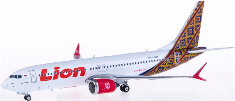 Phoenix Lion Air Boeing 737 MAX 8 PK-LQM 1:400 Diecast Model view 3
