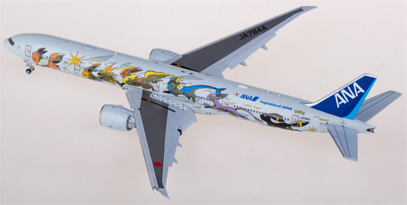 JC Wings ANA Boeing 777-300ER JA784A Flaps down 1:400 Aircraft Pre-built  Airliner Model Display