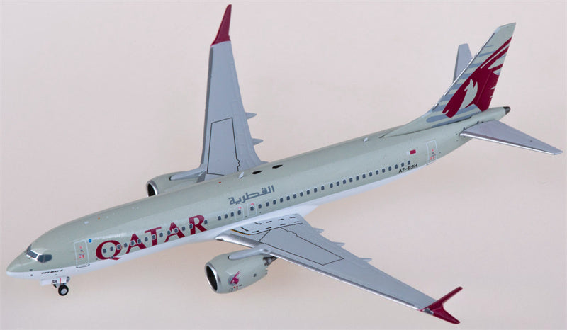NG Models Qatar Boeing 737 MAX 8 A7-BSH 1:400 Diecast Model view 1