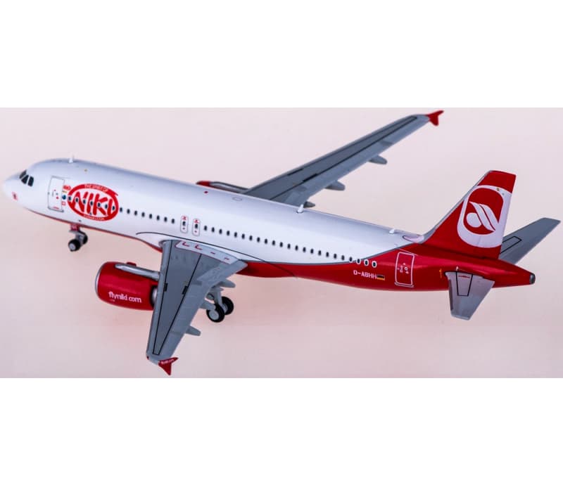 JC Wings Niki Airbus A320 D-ABHH 1:400 Aircraft Pre-built  Airliner Model Display