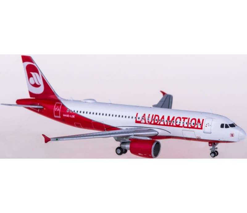 JC Wings Laudamotion Airbus A320 OE-LOE 1:400 Aircraft Pre-built  Airliner Model Display