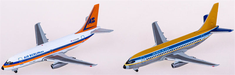 Herpa Air Berlin Boeing 737-200 N2941W & N491WC ILA2022 2ps a set 1:500 Diecast Model view 4