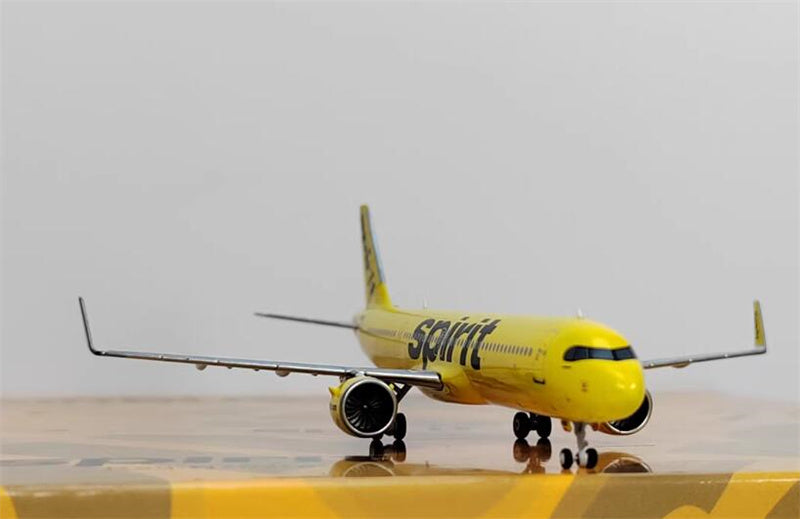 NG Models Spirit Airlines for Airbus A321neo N702NK 1:400 Aircraft Pre-built