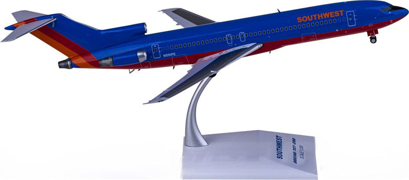 JC Wings Southwest Airlines Boeing 727-200 N551PE 1:200 Diecast Model view 1