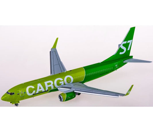 JC Wings S7 Airlines cargo Boeing 737-800BCF VP-BEN Flaps down 1:200 Aircraft Pre-built  Airliner Model Display
