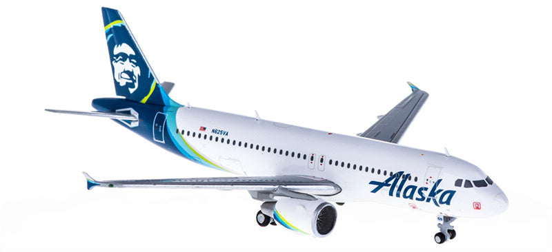 Geminijets Alaska Airlines Airbus A320 N625VA 1:400 Diecast Model view 4