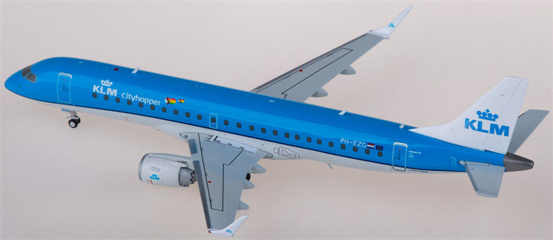 JC Wings KLM for Embraer ERJ-190-100STD PH-EZG 1:200 Airplane Pre-built  Airliner Model Display