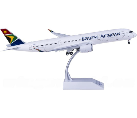 JC Wings South African Airways Airbus A350-900XWB ZS-SDC Flaps down 1:200 Aircraft Pre-built  Airliner Model Display