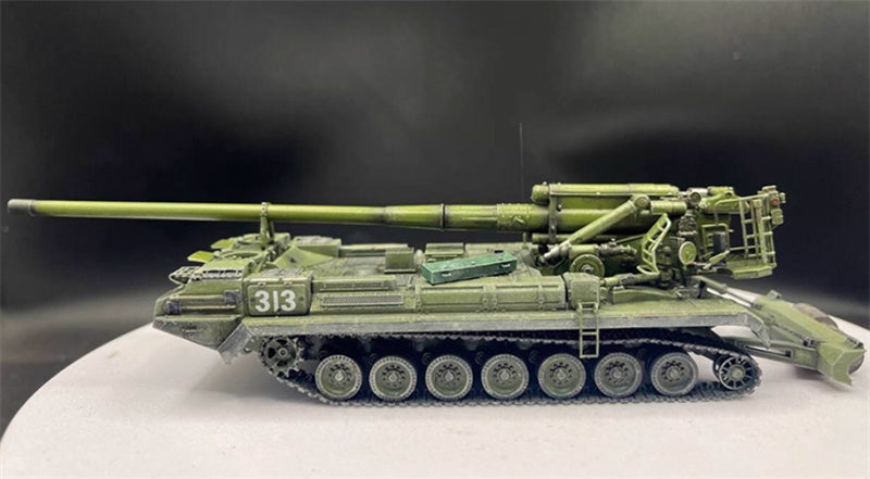 AM Russian Pion 2S7M M-1975 self-propelled howitzer with random tank numbers 1:72 Tank Pre-built Model