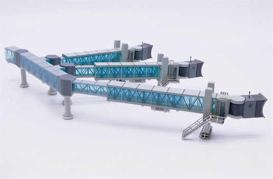 JC Wings Airbus A380 passenger boarding bridge blue 1:400 Accessories Model view 1