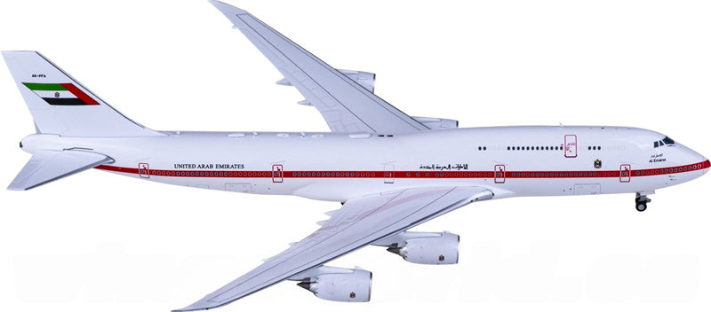 JC Wings 1:400 Abu Dhabi Amiri Flight Boeing 747-8 BBJ A6-PFA Model