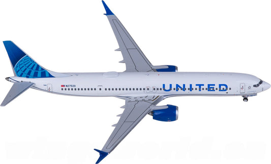 NG Models United Airlines for Boeing 737 MAX 9 N27520 1:400 Airplane Pre-built Airliner Model Display