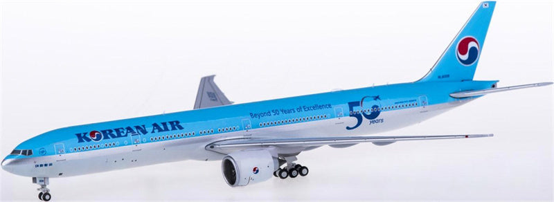 JC Wings Korean Air Boeing 777-300ER HL8008 50 Years 1:400 Diecast Model view 1