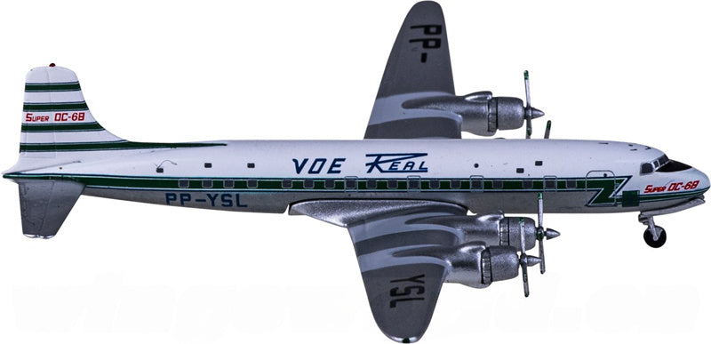 AeroClassics Real Transportes Aereos for Douglas DC-6 PP-YSL 1:400 Airplane Pre-built  Airliner Model Display