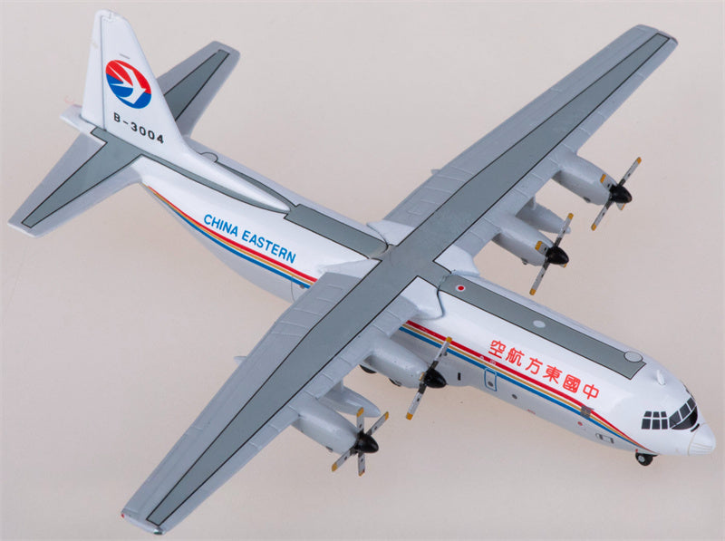 Yu China Eastern Lockheed L-100-30 B-3004 1:400 Diecast Model view 1