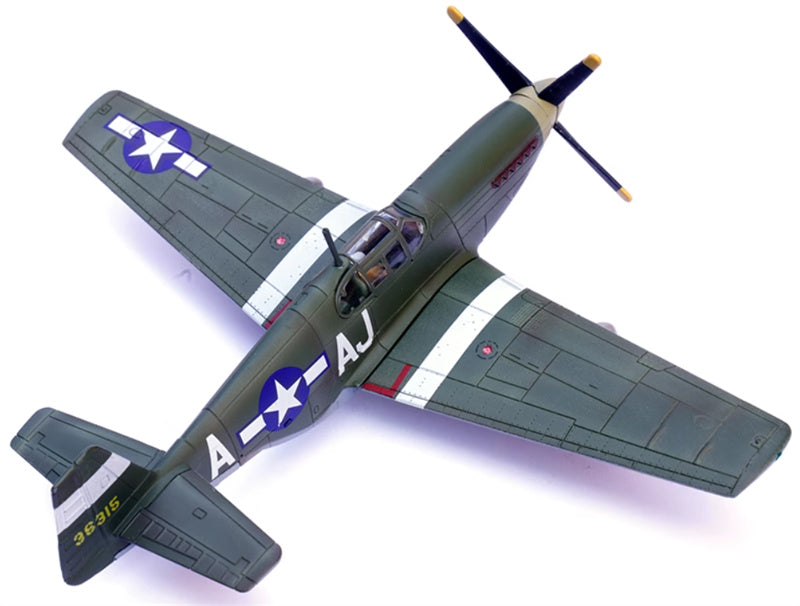 FLOZ US P-51B Mustang fighter jet DINGHAO 365 Air Squadron 1:72 Aircraft Pre-built Model