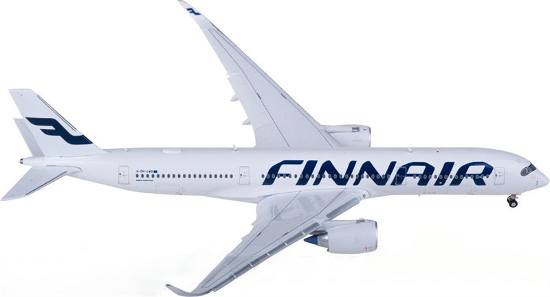 JC Wings Finnair Airbus A350-900XWB OH-LWS Flaps Down 1:400 Diecast Model view 1